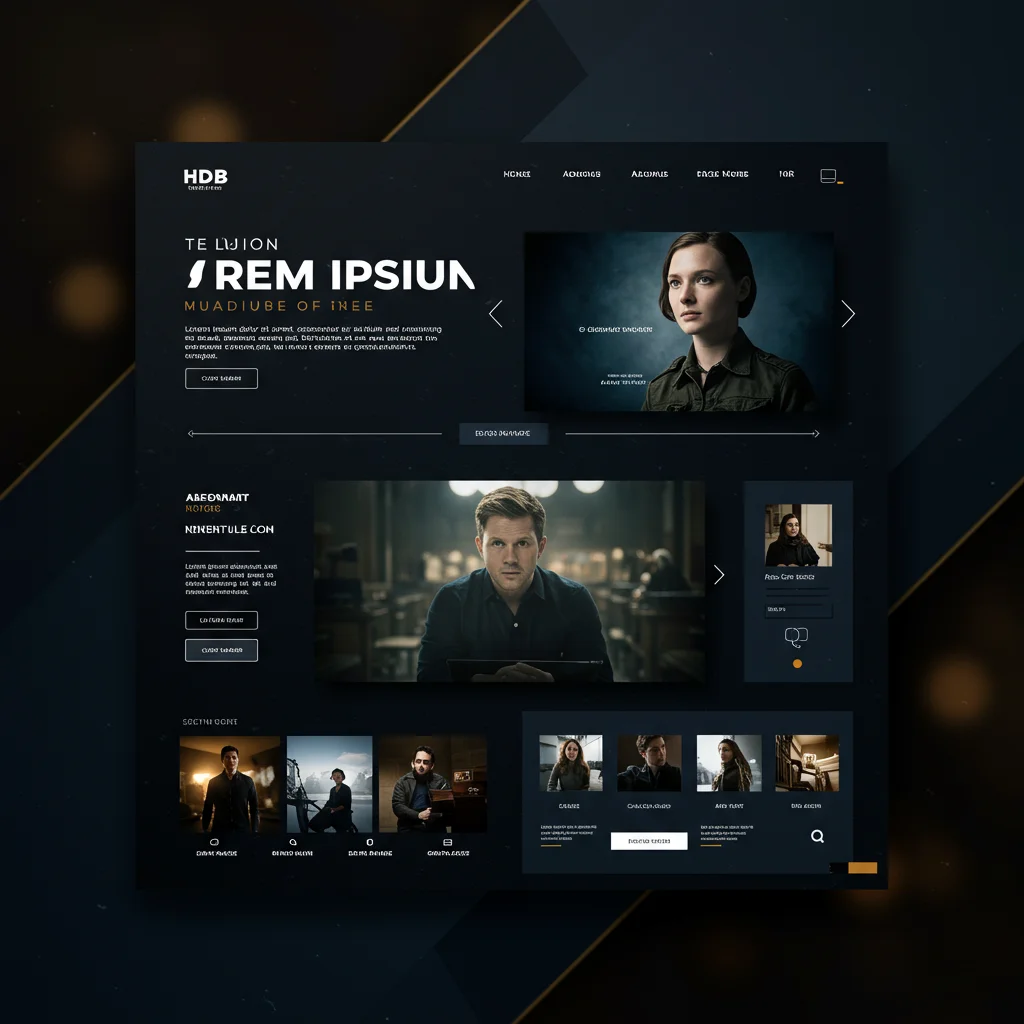 Müasir TV və Yayım Vebsayt Dizaynı | Süni İntellekt Konsepsiyası - Şəkil 1