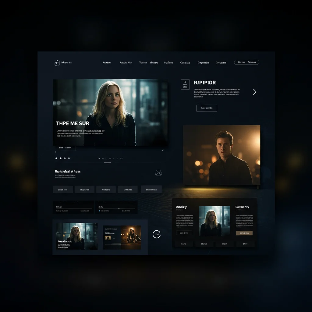 Müasir TV və Yayım Vebsayt Dizaynı | Süni İntellekt Konsepsiyası - Şəkil 3