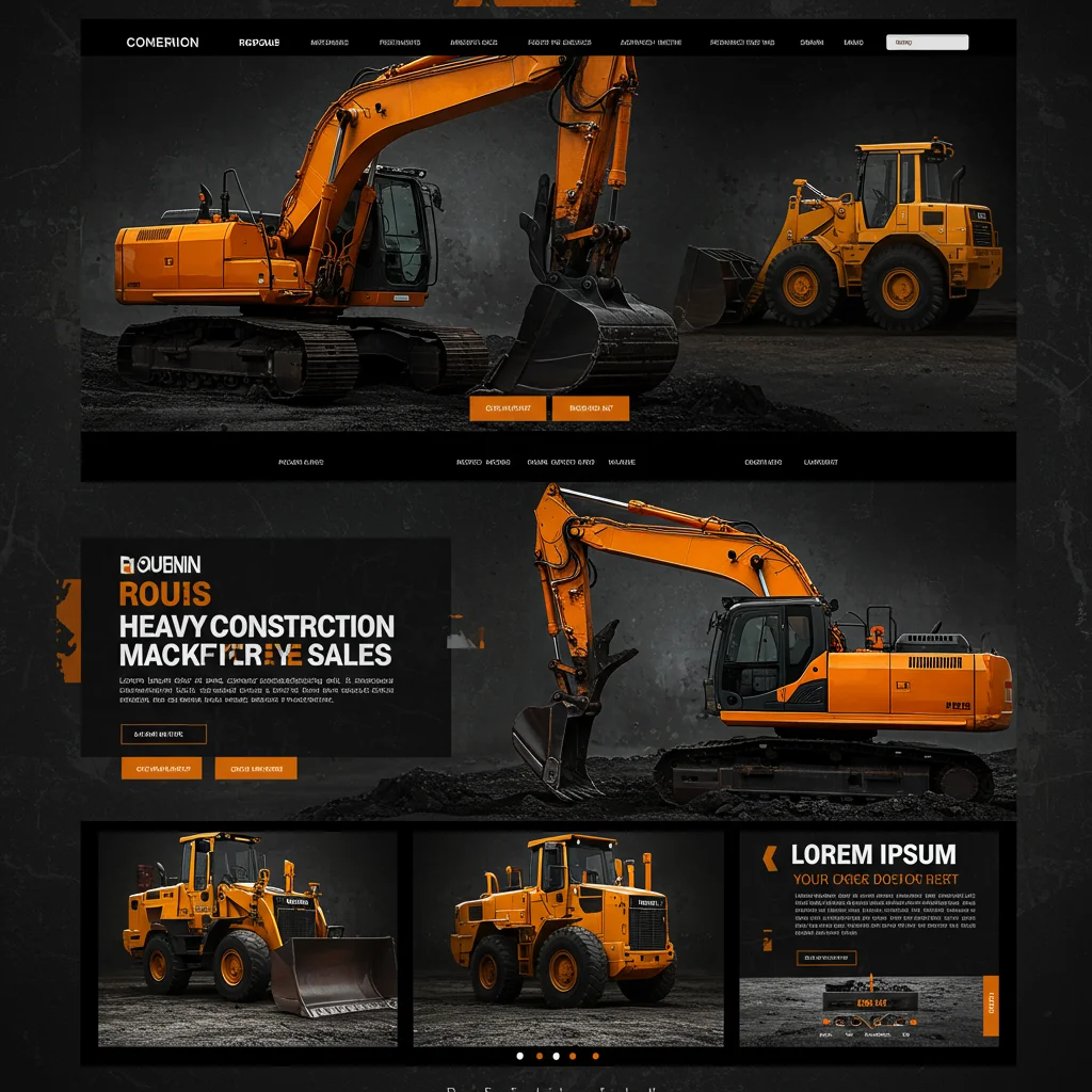 Heavy Construction Equipment Sales Website Design - Image 4