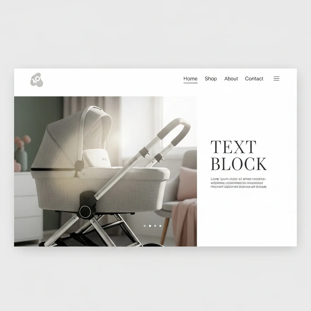 Дизайн целевой страницы детских колясок | Детские коляски - Изображение 1