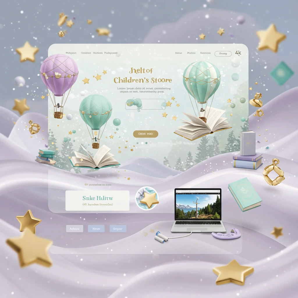 Uşaq Kitabları & Nağıllar E-Ticarət Saytı Dizaynı - Image 3