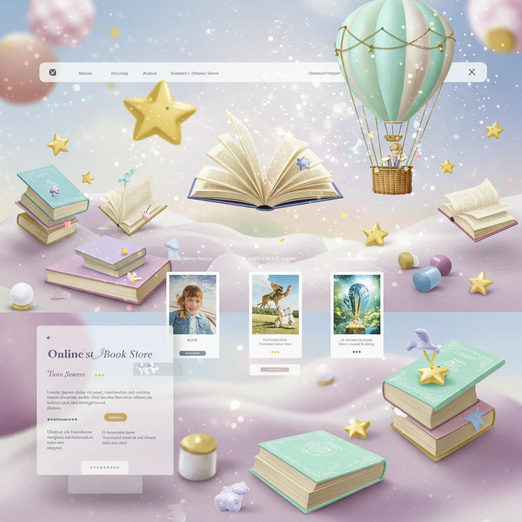 Uşaq Kitabları & Nağıllar E-Ticarət Saytı Dizaynı - Image 4