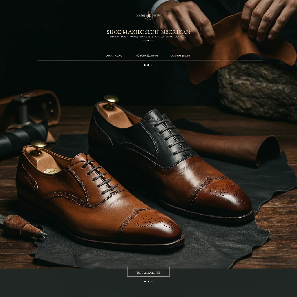 Elegant Website Design for a Shoe Making Company - Image 2