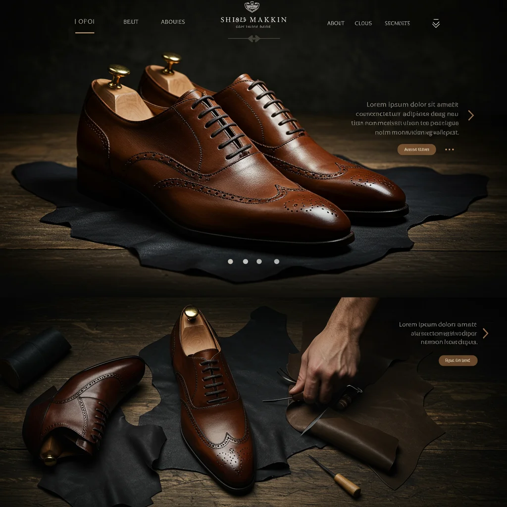 Elegant Website Design for a Shoe Making Company - Image 3