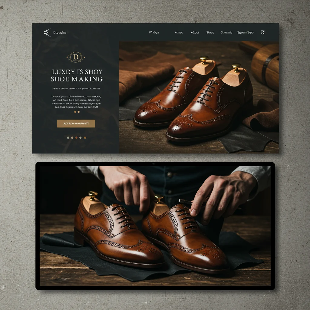 Elegant Website Design for a Shoe Making Company - Image 4