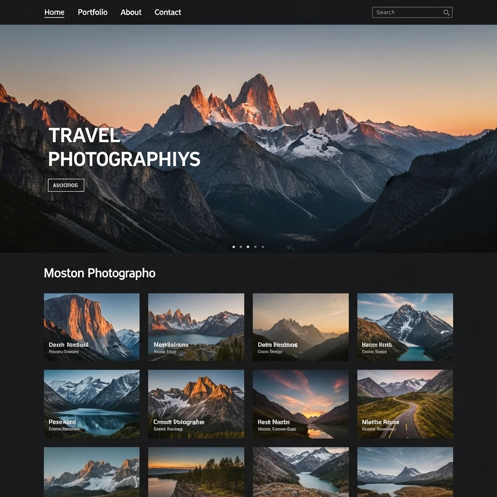 Süni İntellekt Tərəfindən Yaradılmış Şəxsi Bloq Veb Sayt Dizaynı - Konsept 1 (V2)