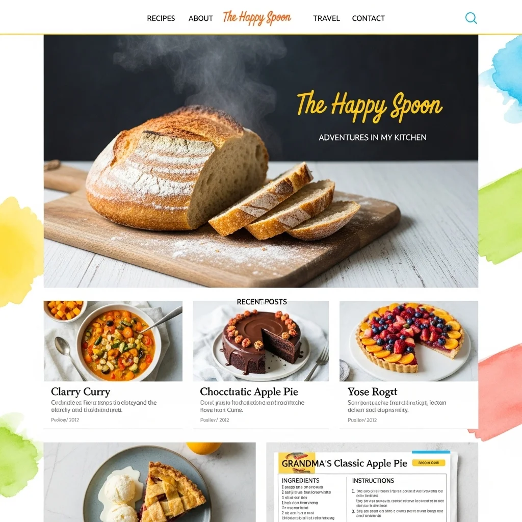 AI-Generated Personal Blog Website Design - Iteration 3 - Image 1