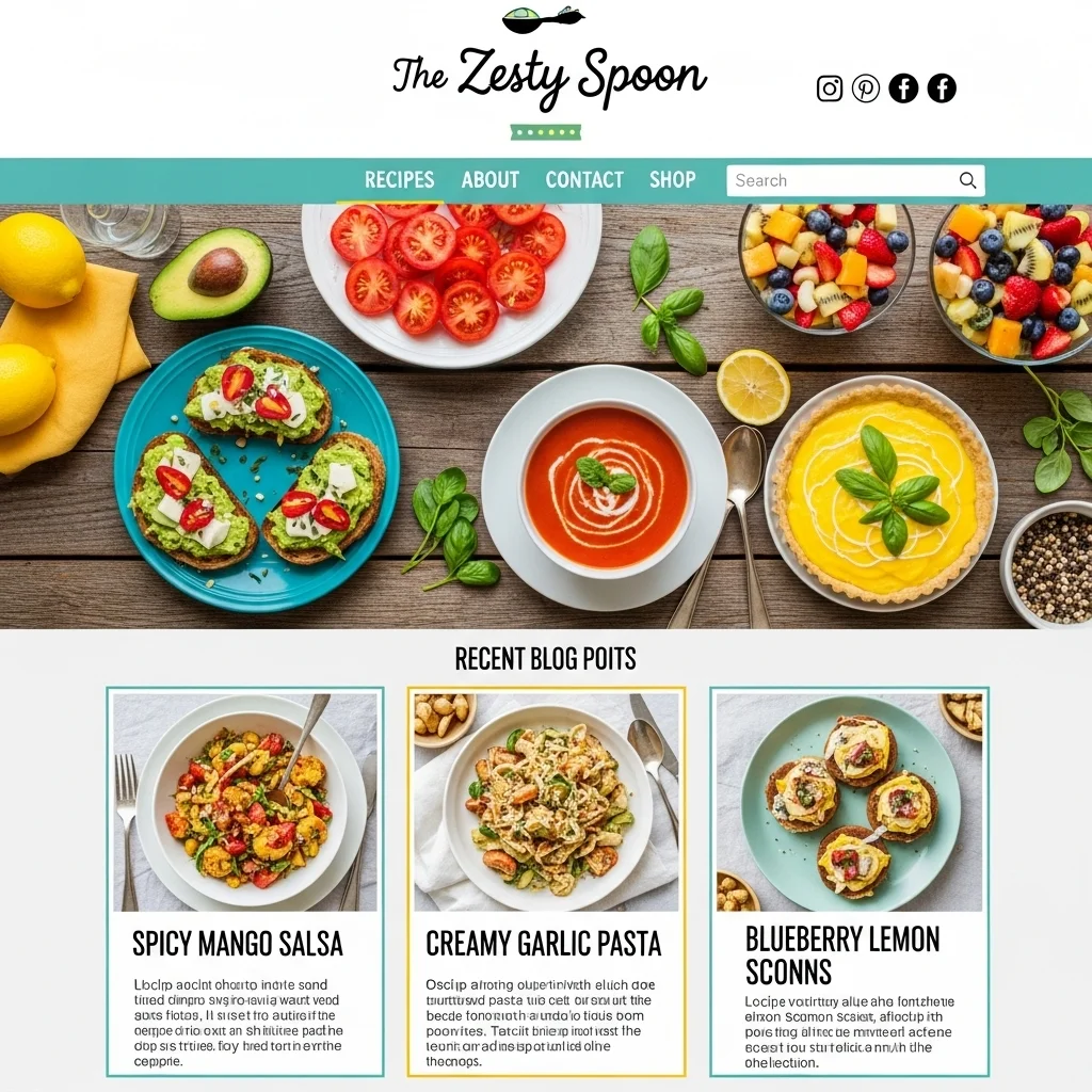 AI-Generated Personal Blog Website Design - Iteration 3 - Image 2