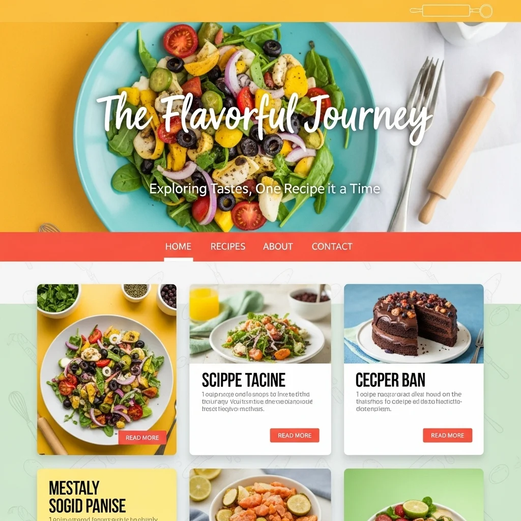 AI-Generated Personal Blog Website Design - Iteration 3 - Image 4