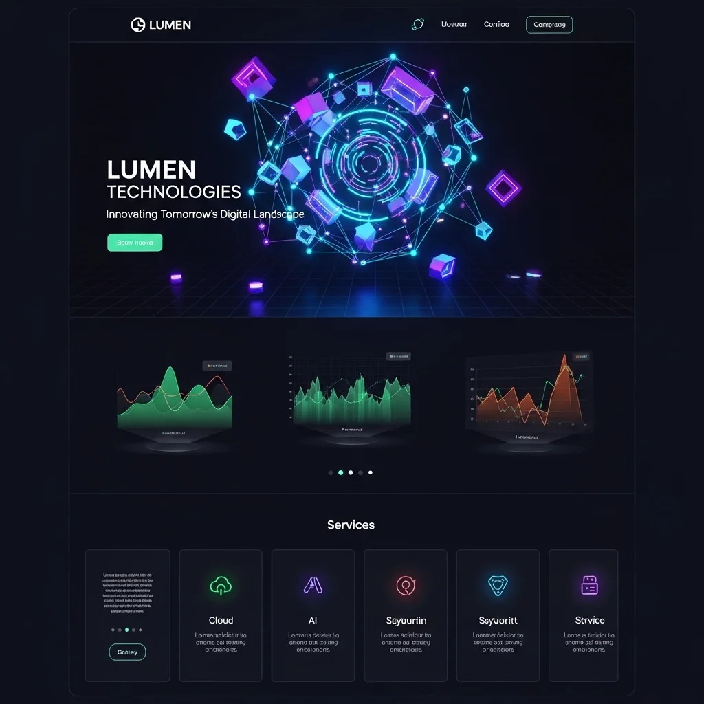Süni İntellekt Tərəfindən Yaradılan Korporativ Veb Sayt Dizaynı - Şəkil 1