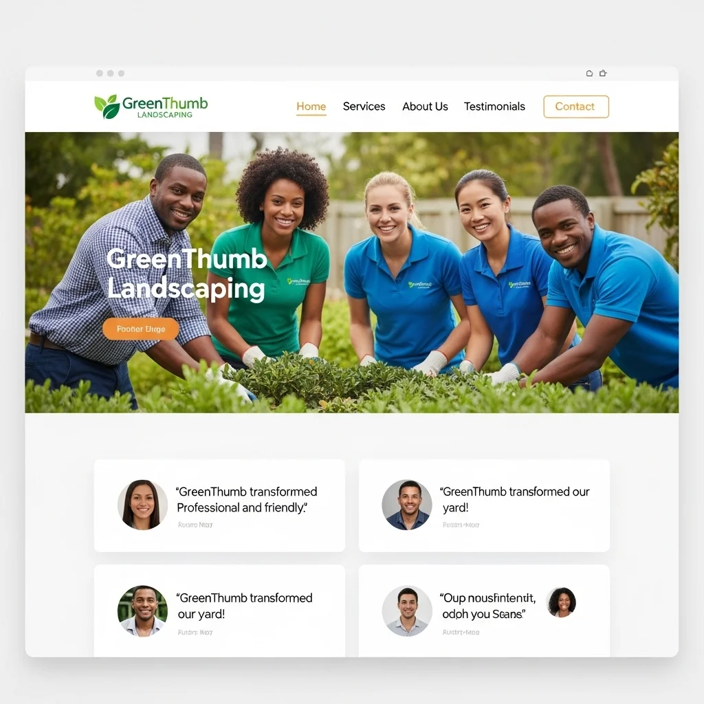 Corporate Website Design 1: AI-Generated Concept