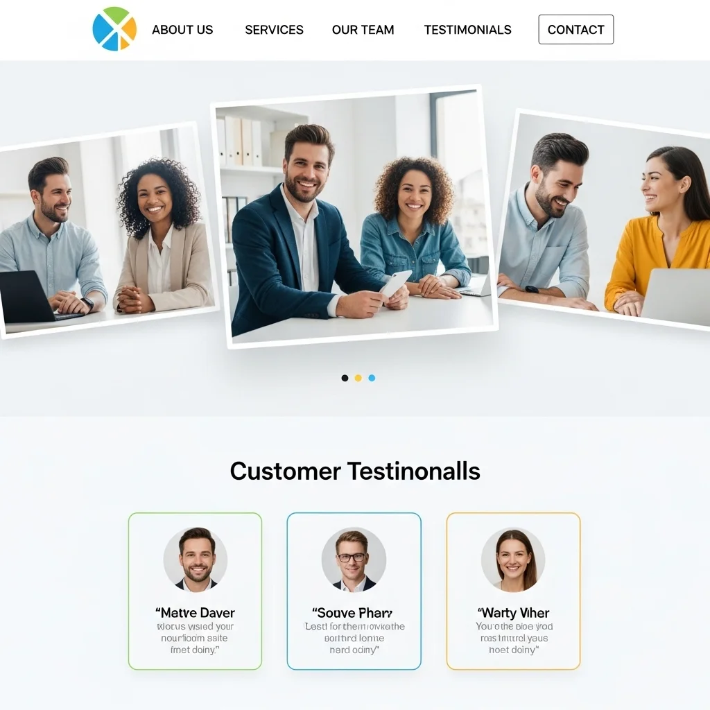 Corporate Website Design 2: AI-Generated Concept