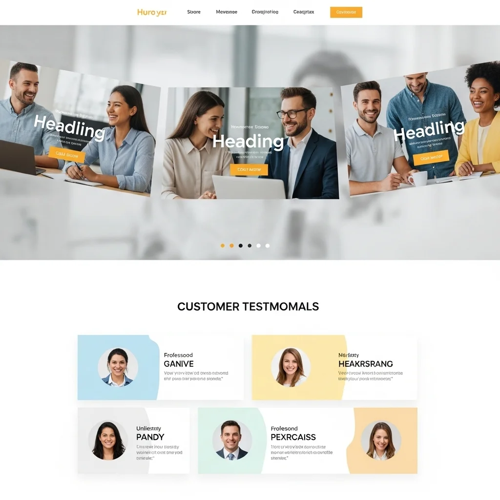 Corporate Website Design 3: AI-Generated Concept