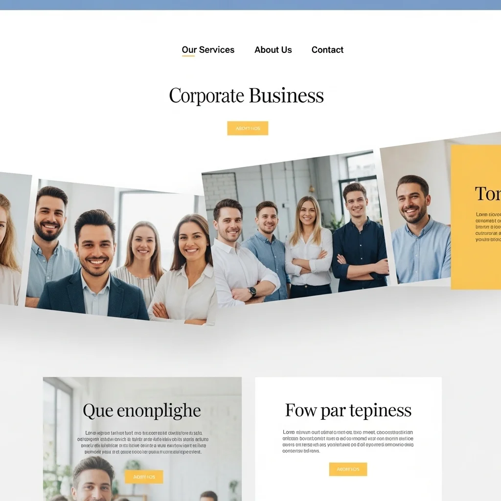 Corporate Website Design 4: AI-Generated Concept