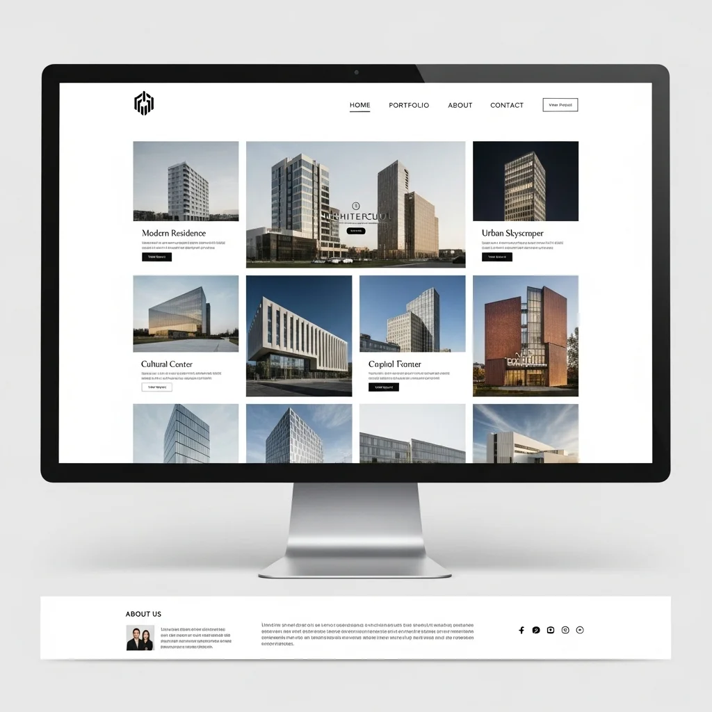 Дизайн веб-сайта для строительной индустрии: концепция, сгенерированная ИИ — Изображение 2