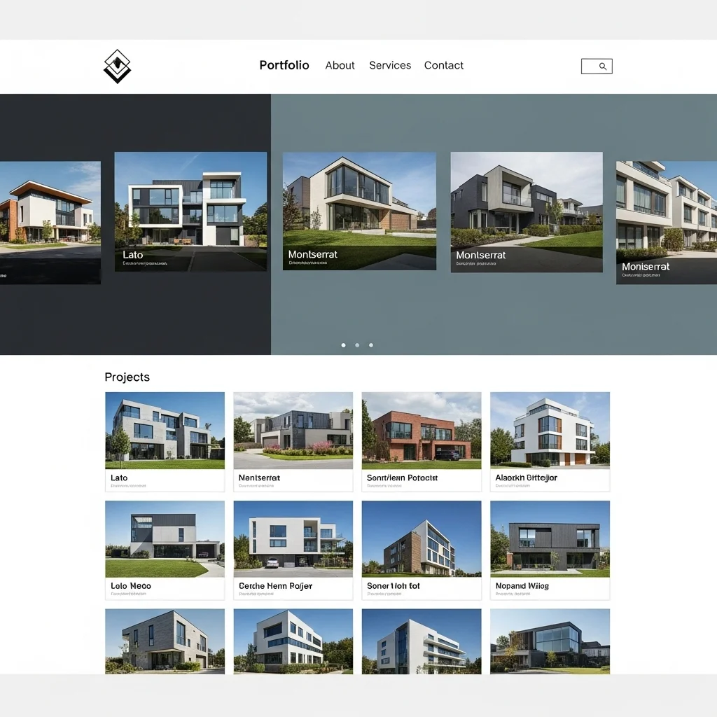 Дизайн веб-сайта для строительной индустрии: концепция, сгенерированная ИИ — Изображение 3