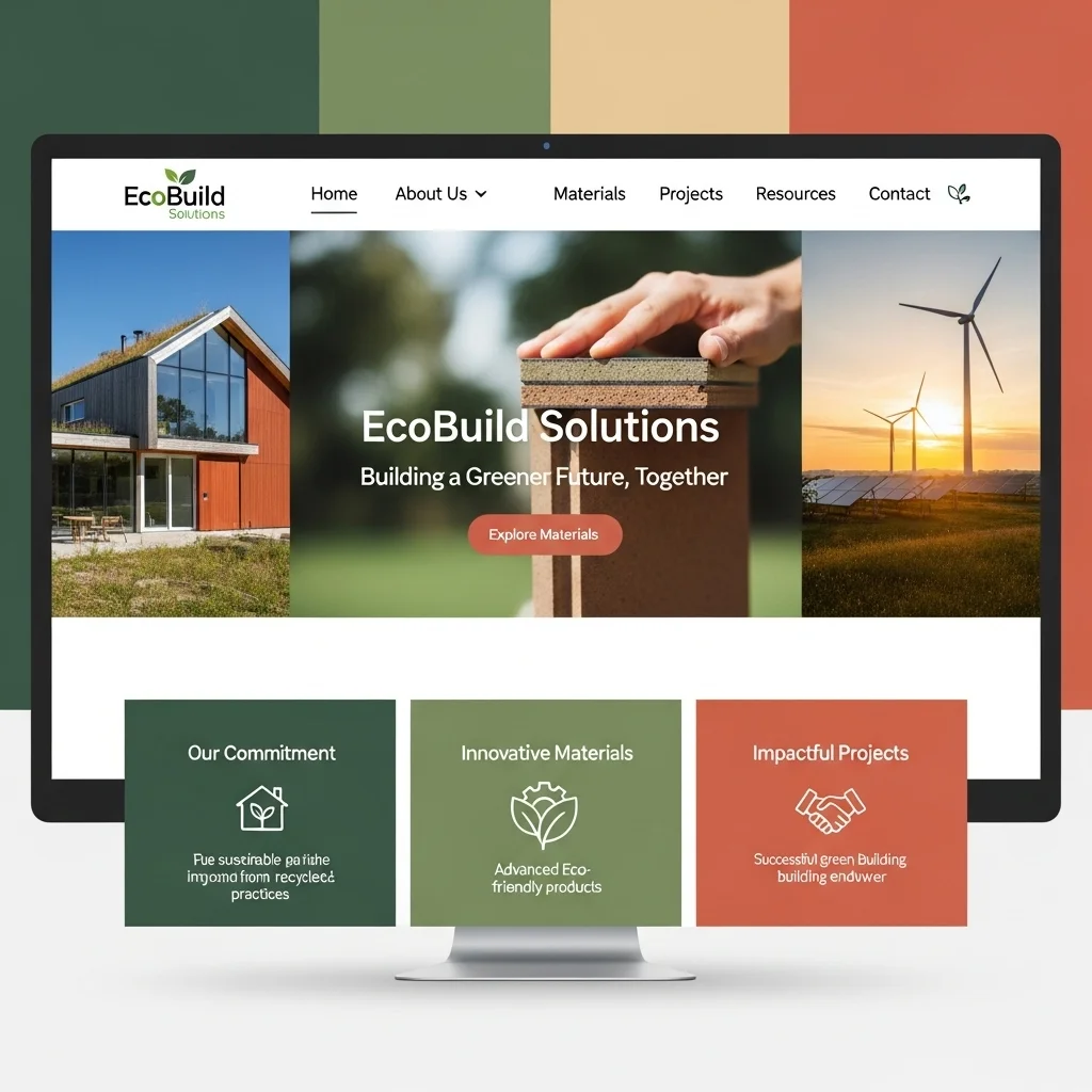 Construction Industrial Website Design: AI-Generated Concept - Image 2