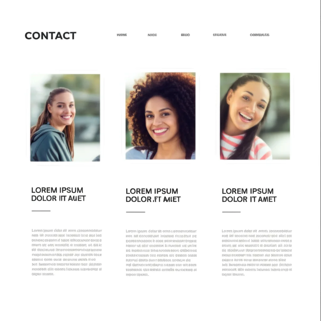 AI-Generated Contact Page Design 3: Creative & Engaging