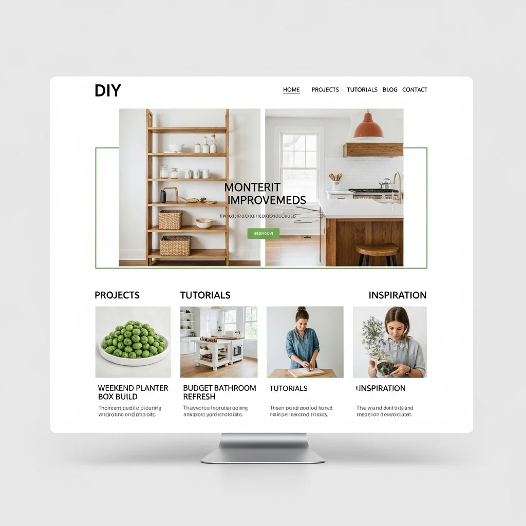 Sənətkarlıq və Öz Əlinlə Hazırlama Mağazası Veb Sayt Dizaynı: Süni İntellekt Tərəfindən Yaradılmış Konsept - Şəkil 1