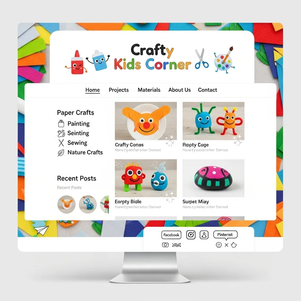 Crafts & DIY Website Design: AI-Generated Concept - Image 4