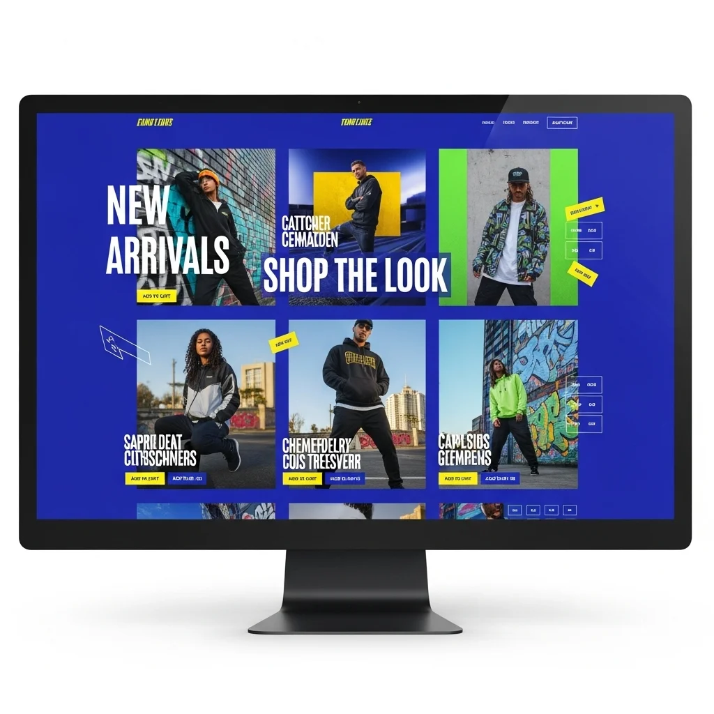 AI-Generated Ecommerce Fashion Website Design - Concept 4