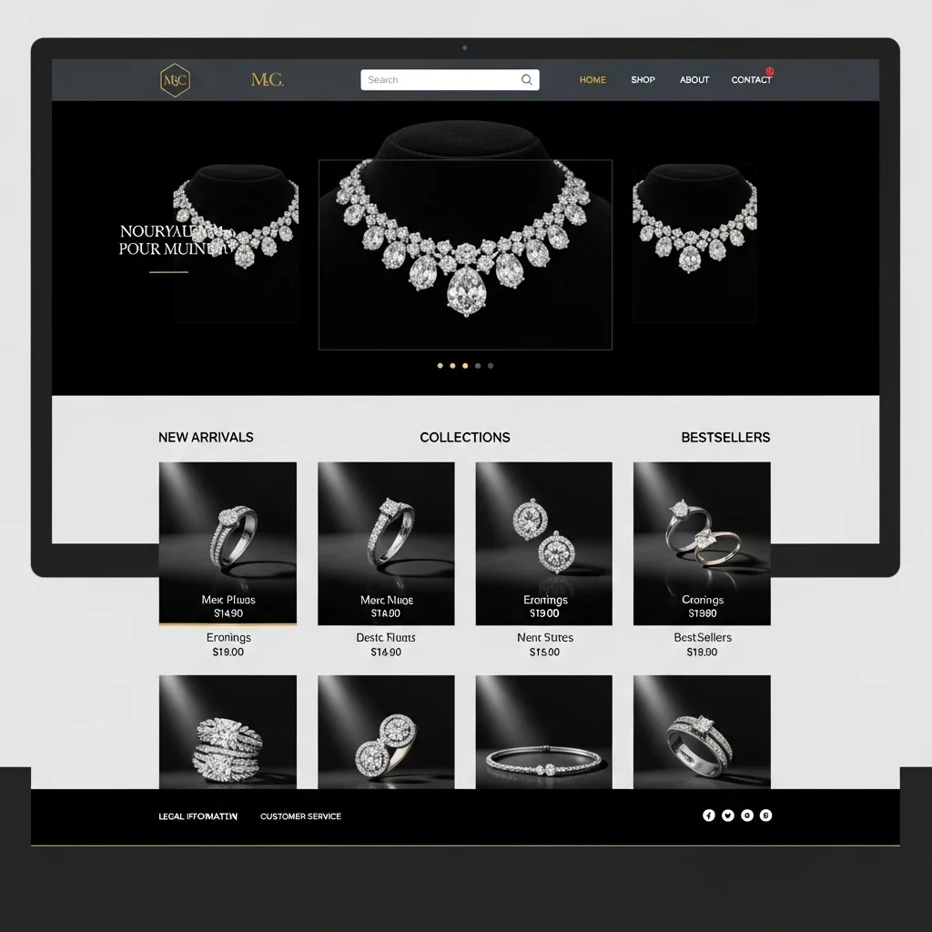 Süni İntellekt Tərəfindən Yaradılmış E-ticarət Moda Veb Sayt Dizaynı Konsepsiyası 1