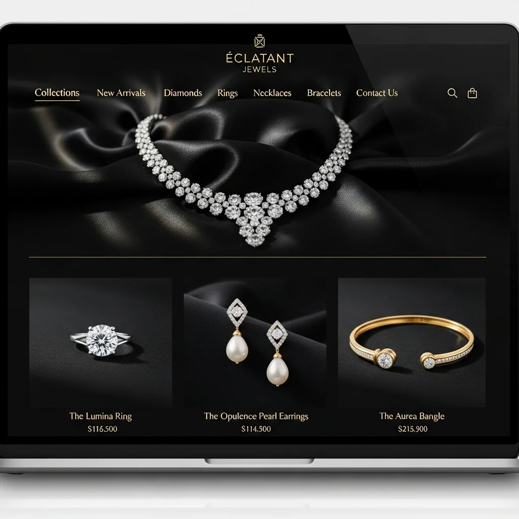 Süni İntellekt Tərəfindən Yaradılmış E-ticarət Moda Veb Sayt Dizaynı Konsepsiyası 2