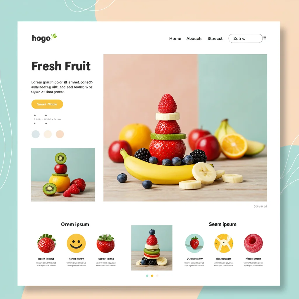 AI-generated design for Дизайн веб-сайта для продавца свежих фруктов