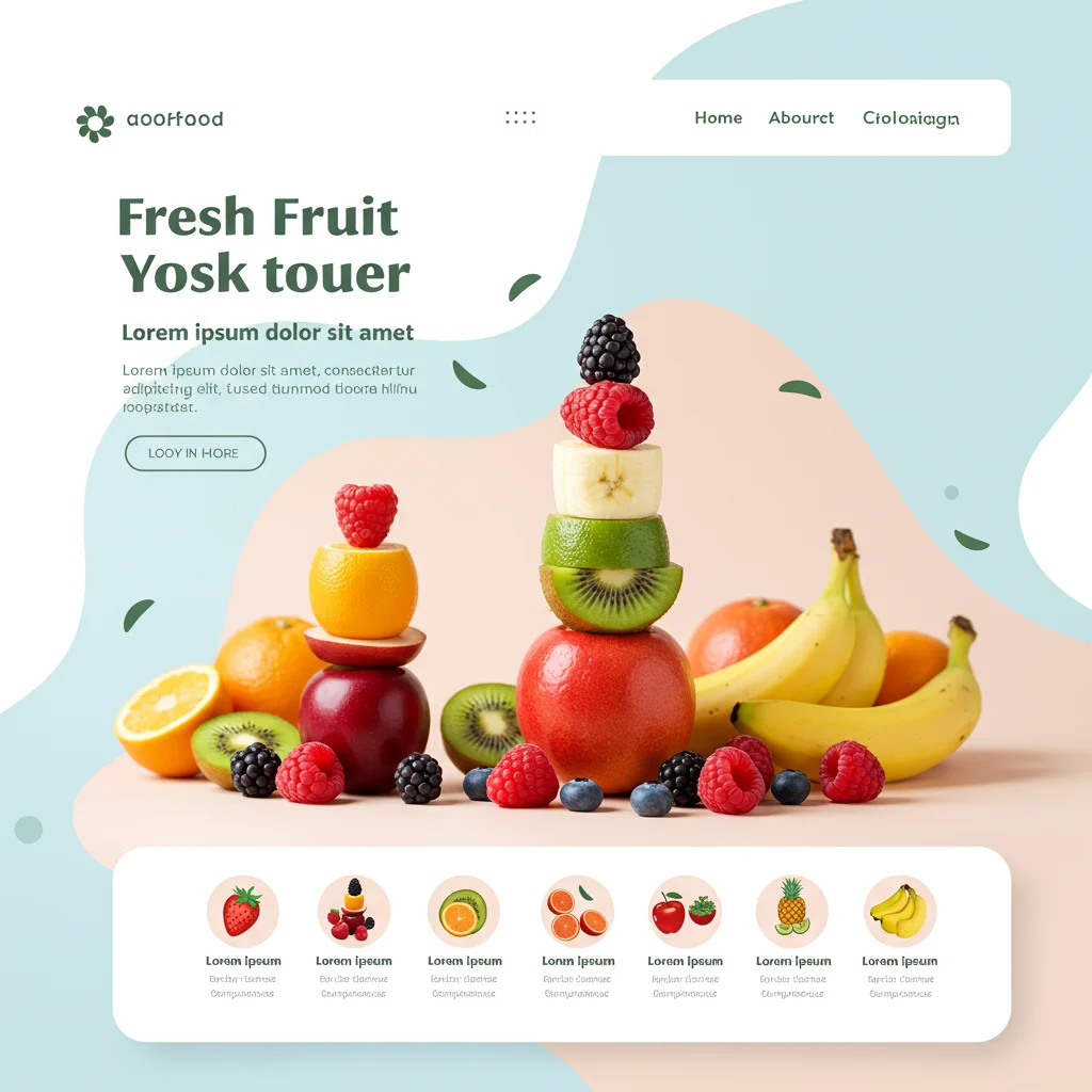 AI-generated design for Дизайн веб-сайта для продавца свежих фруктов