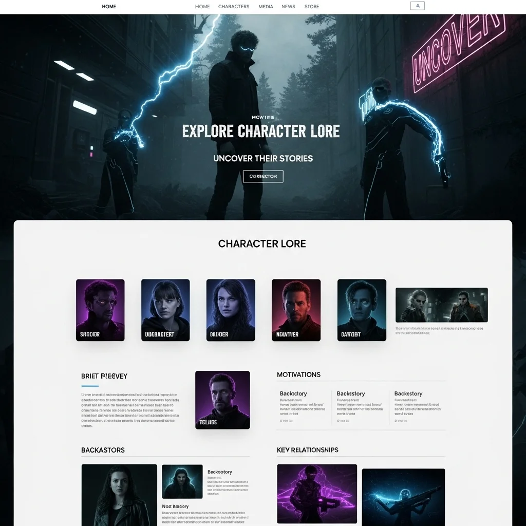 Entertainment Media Website Design: AI-Generated Concept - Image 2