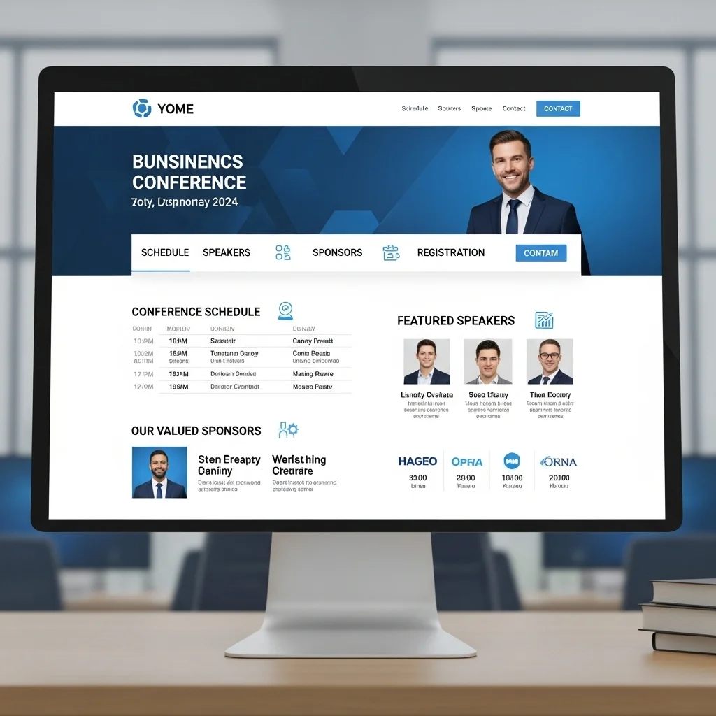 Events Conference Website Design: AI-Generated Concept - Image 2
