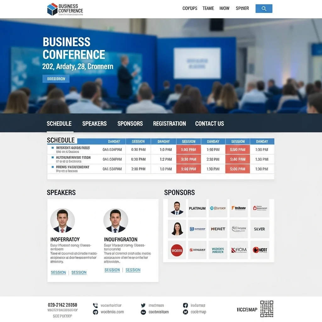 Events Conference Website Design: AI-Generated Concept - Image 3