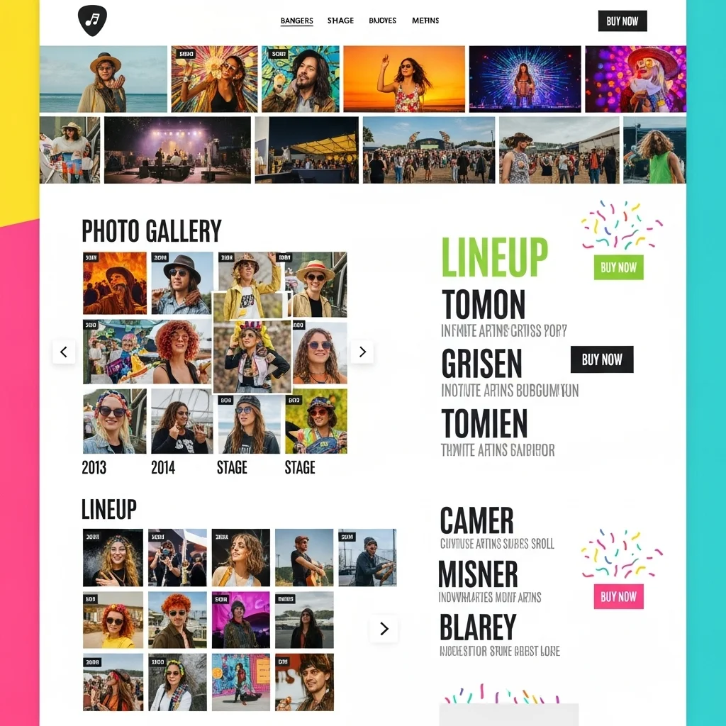 AI-Generated Website Design for Events Conference - Image 2