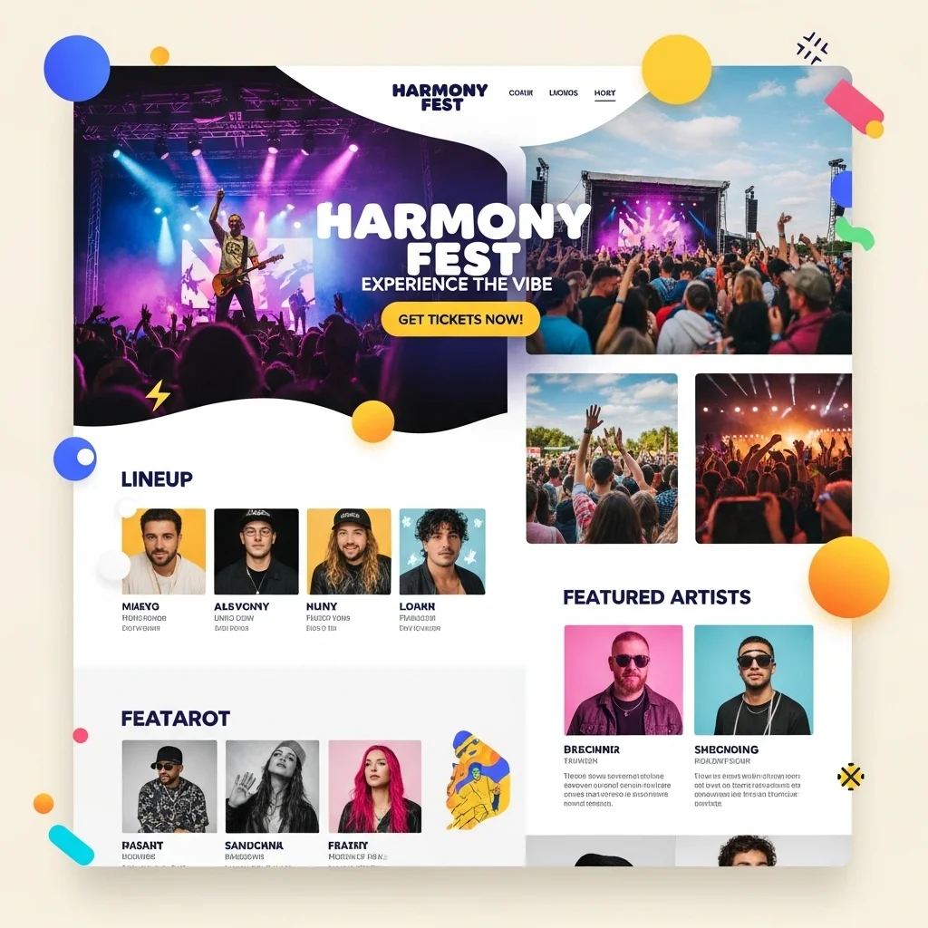 AI-Generated Website Design for Events Conference - Image 3