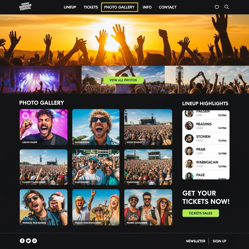 AI-Generated Website Design for Events Conference - Image 4