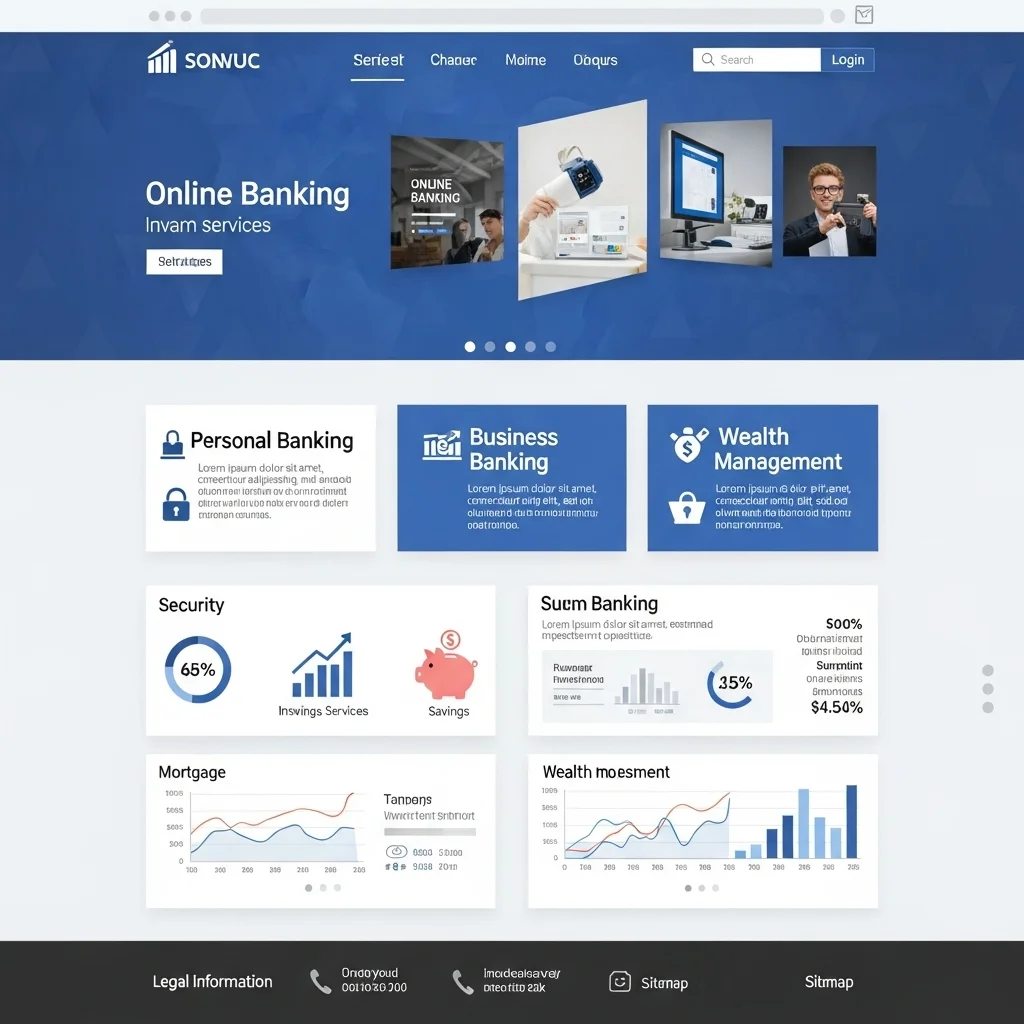 Fintech Startup Website Design: AI-Generated Concept 2