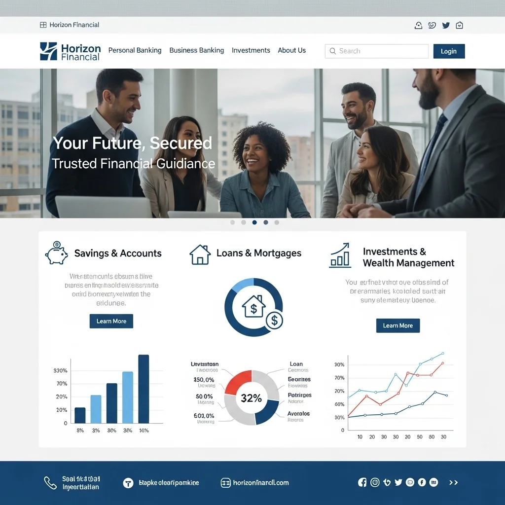 Fintech Startup Website Design: AI-Generated Concept 4