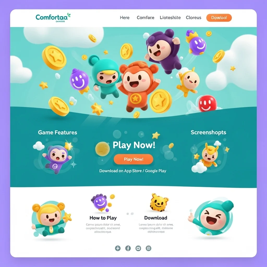 AI-Generated Gaming Website Design - Concept 1