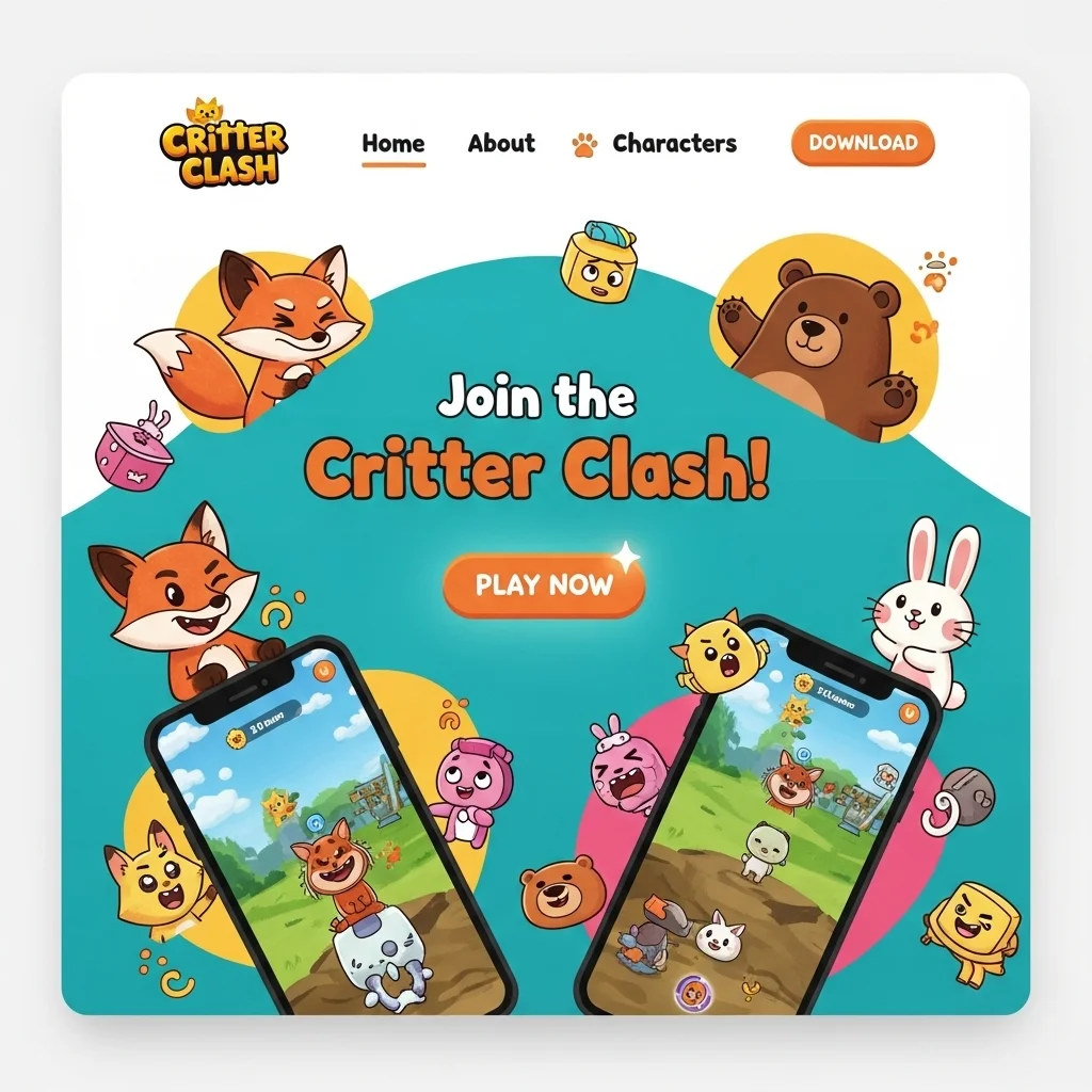 AI-Generated Gaming Website Design - Concept 2
