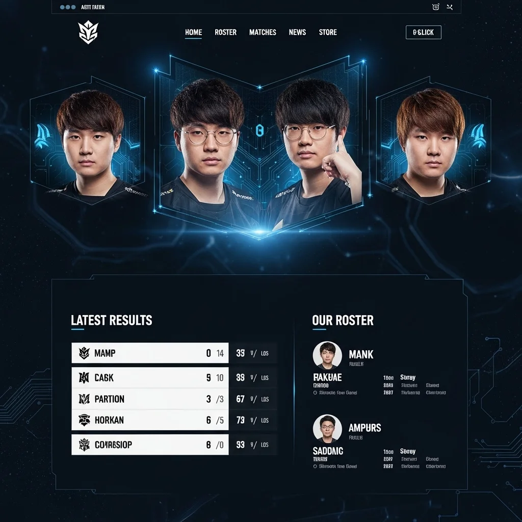 Дизайн веб-сайта для игровой компании: концепция на основе ИИ — Изображение 2