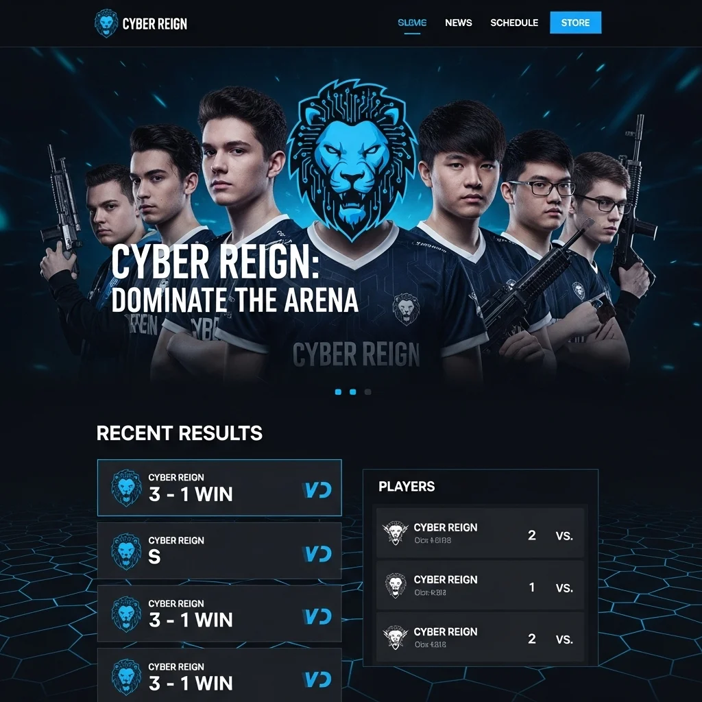 Дизайн веб-сайта для игровой компании: концепция на основе ИИ — Изображение 4