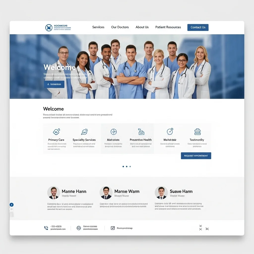Health & Wellness Website Design AI Concept 1