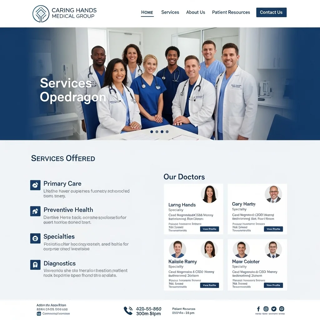 Health & Wellness Website Design AI Concept 3