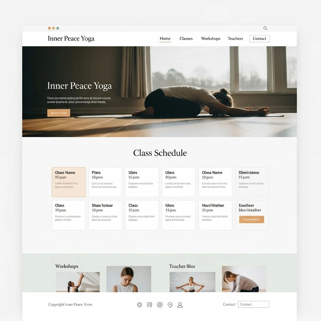 AI-Generated Health & Wellness Website Design - Concept 1