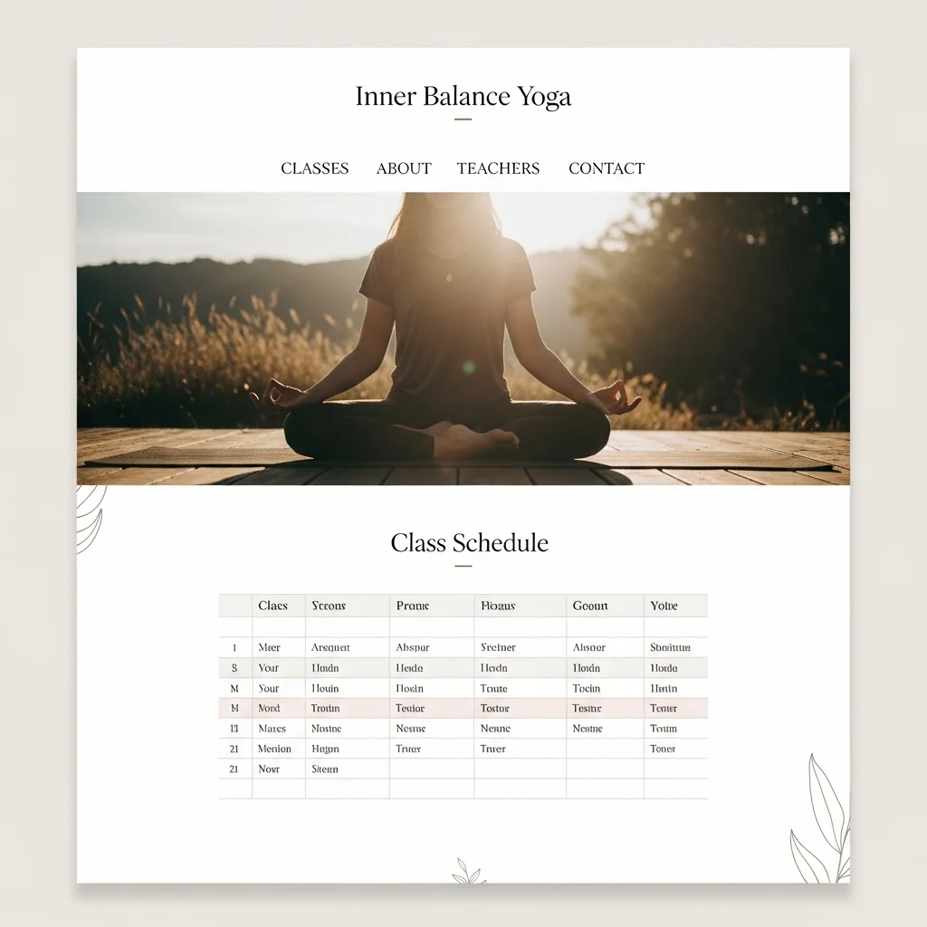 AI-Generated Health & Wellness Website Design - Concept 2