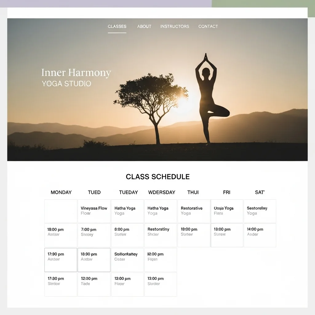 AI-Generated Health & Wellness Website Design - Concept 3