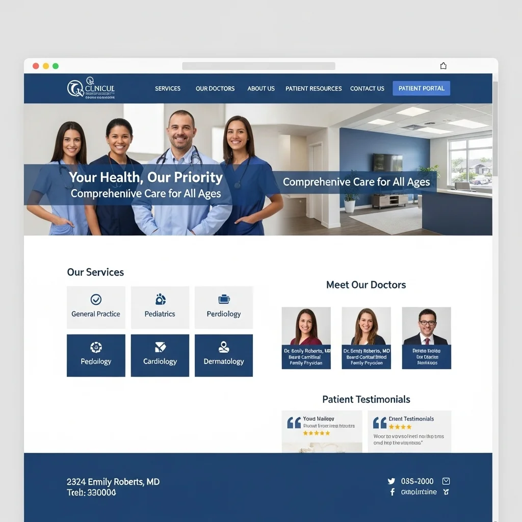 AI-Generated Health & Wellness Website Design v2.3 - Image 1