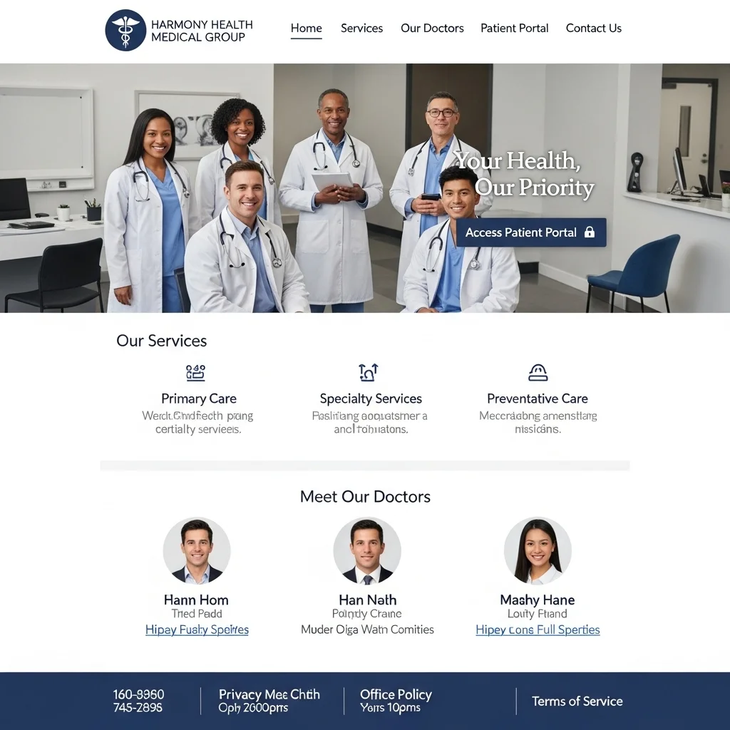 AI-Generated Health & Wellness Website Design v2.3 - Image 2