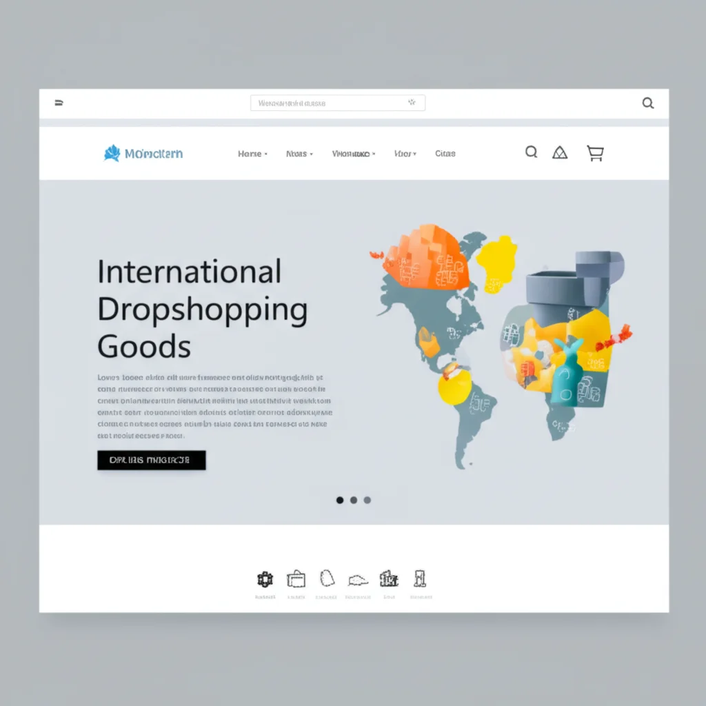 Qlobal Dropşippinq Veb Sayt Dizaynı - Şəkil 1