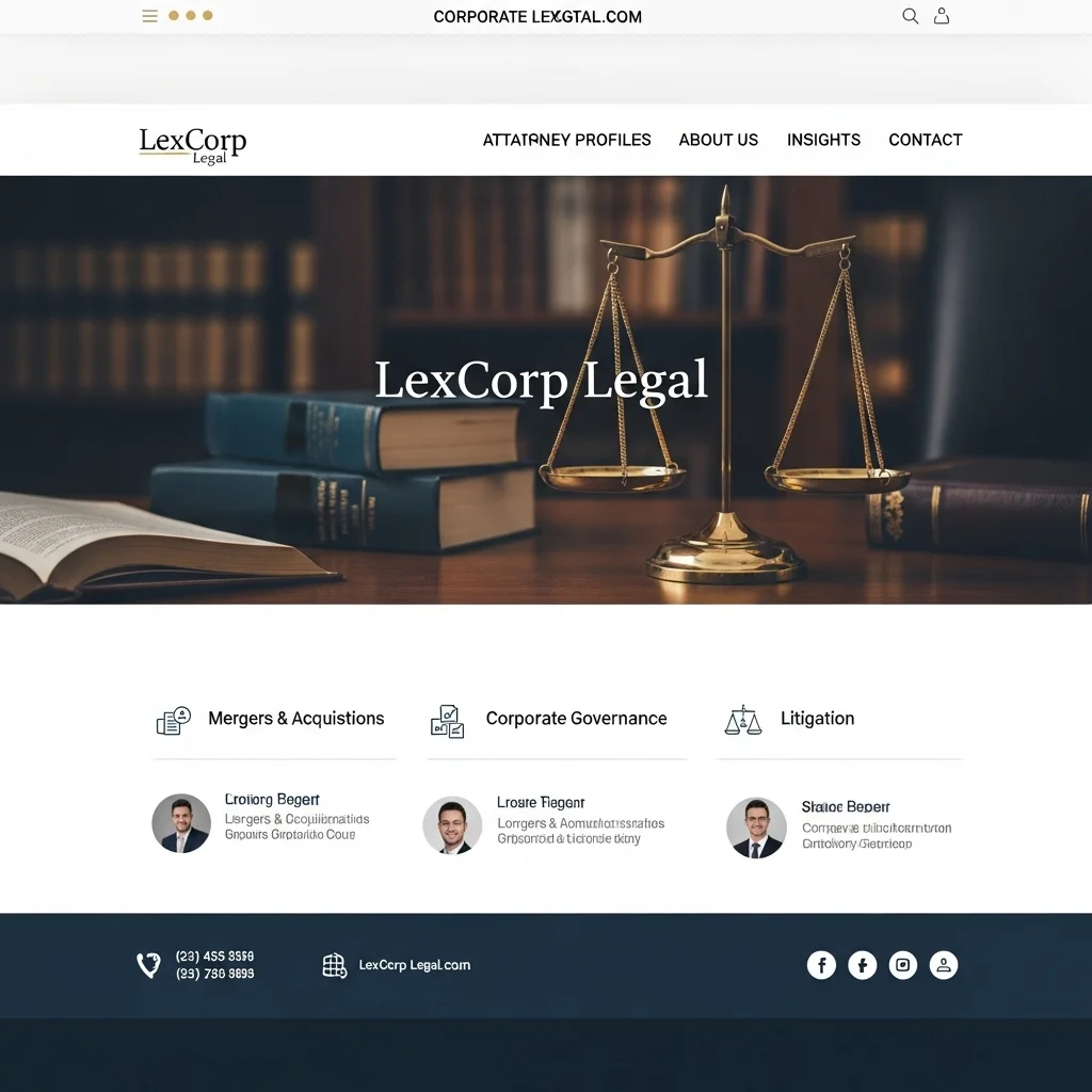 Law Firm Website Design: AI-Generated Concept - Image 3